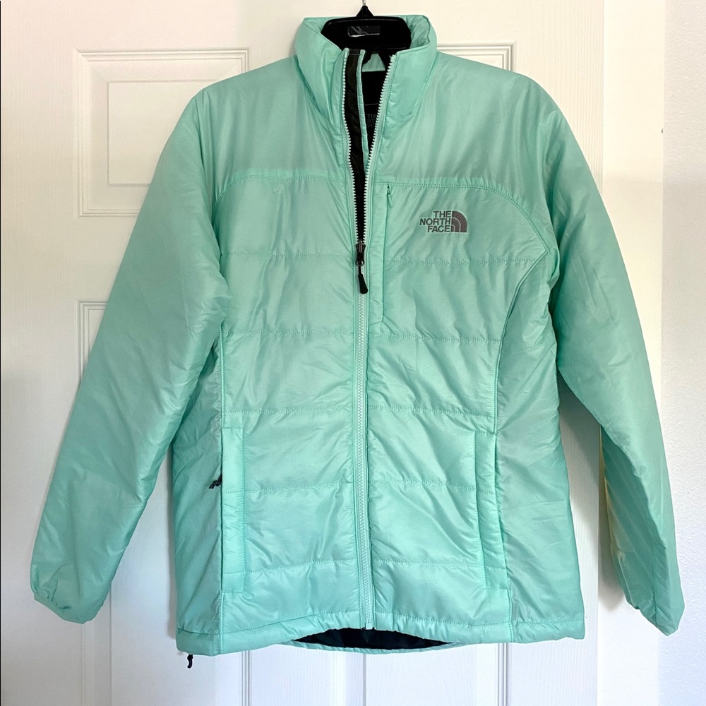 North Face thermal jacket. Turquoise Seafoam Color